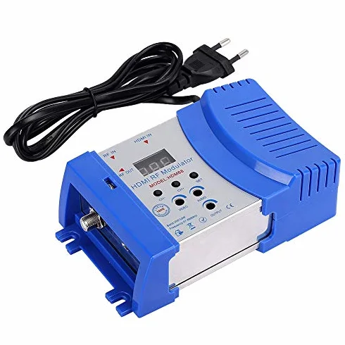 Modulador HD, Modulador HDMI Digital HDM68 RF VHF/UHF Frecuencia Accesorios de computadora Enchufe de la UE 100-240V
