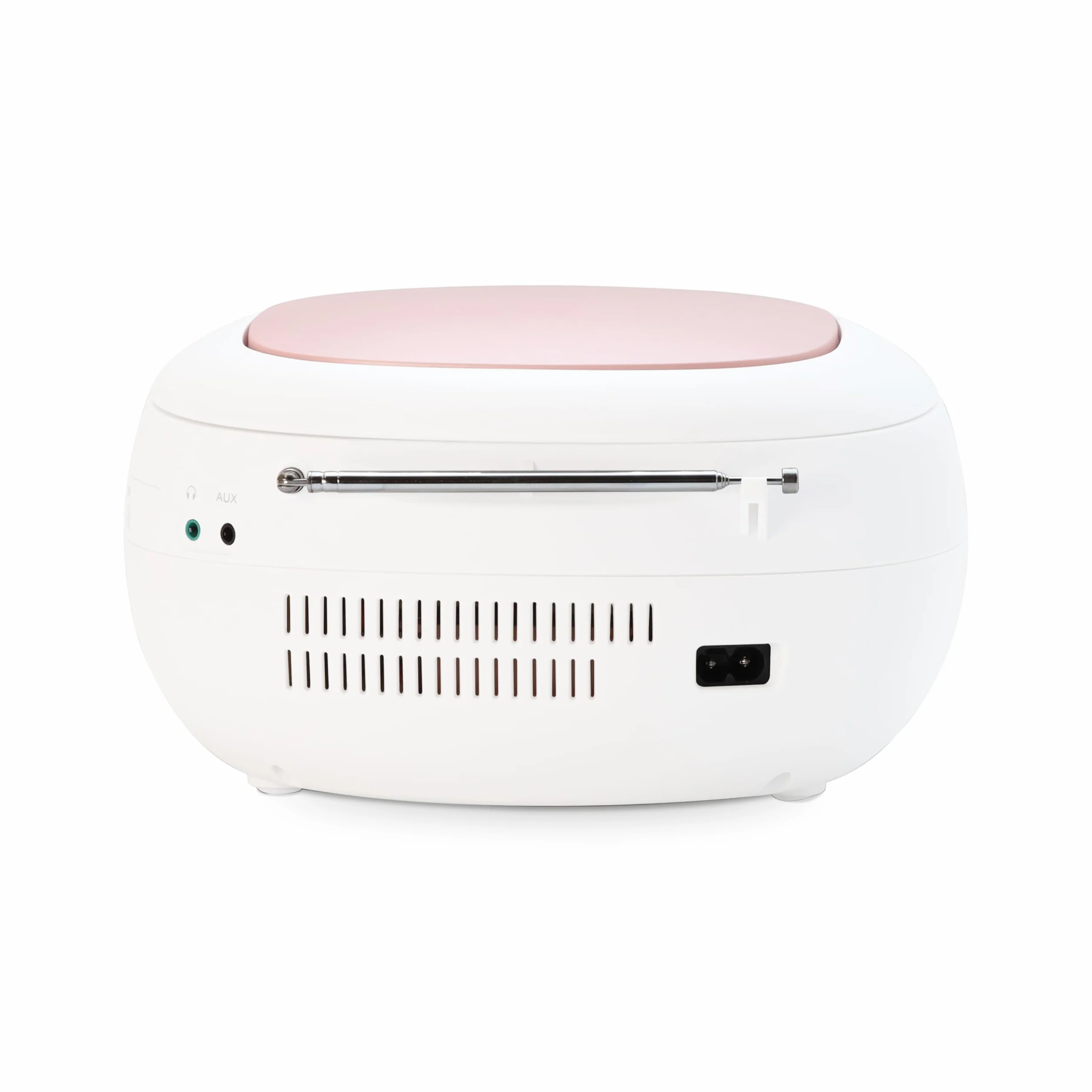 Metronic Radio CD Lector Portátil Bluetooth Rosa, Reproductor de CD Compacto con Altavoz Estéreo, USB, microSD, Radio FM