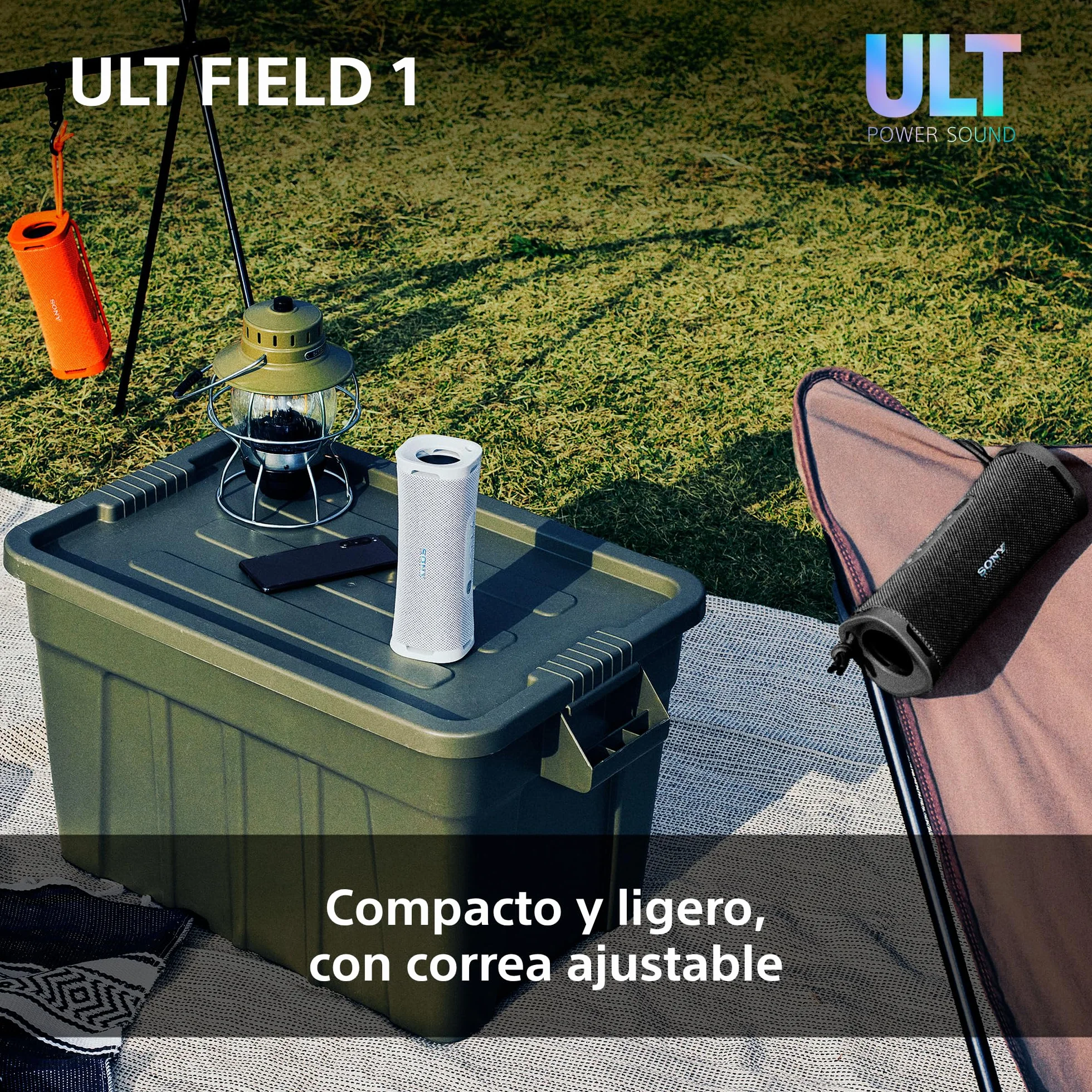 Sony ULT Field 1 Altavoz Bluetooth portátil IP67 Resistente a los Golpes 12H Batería Negro
