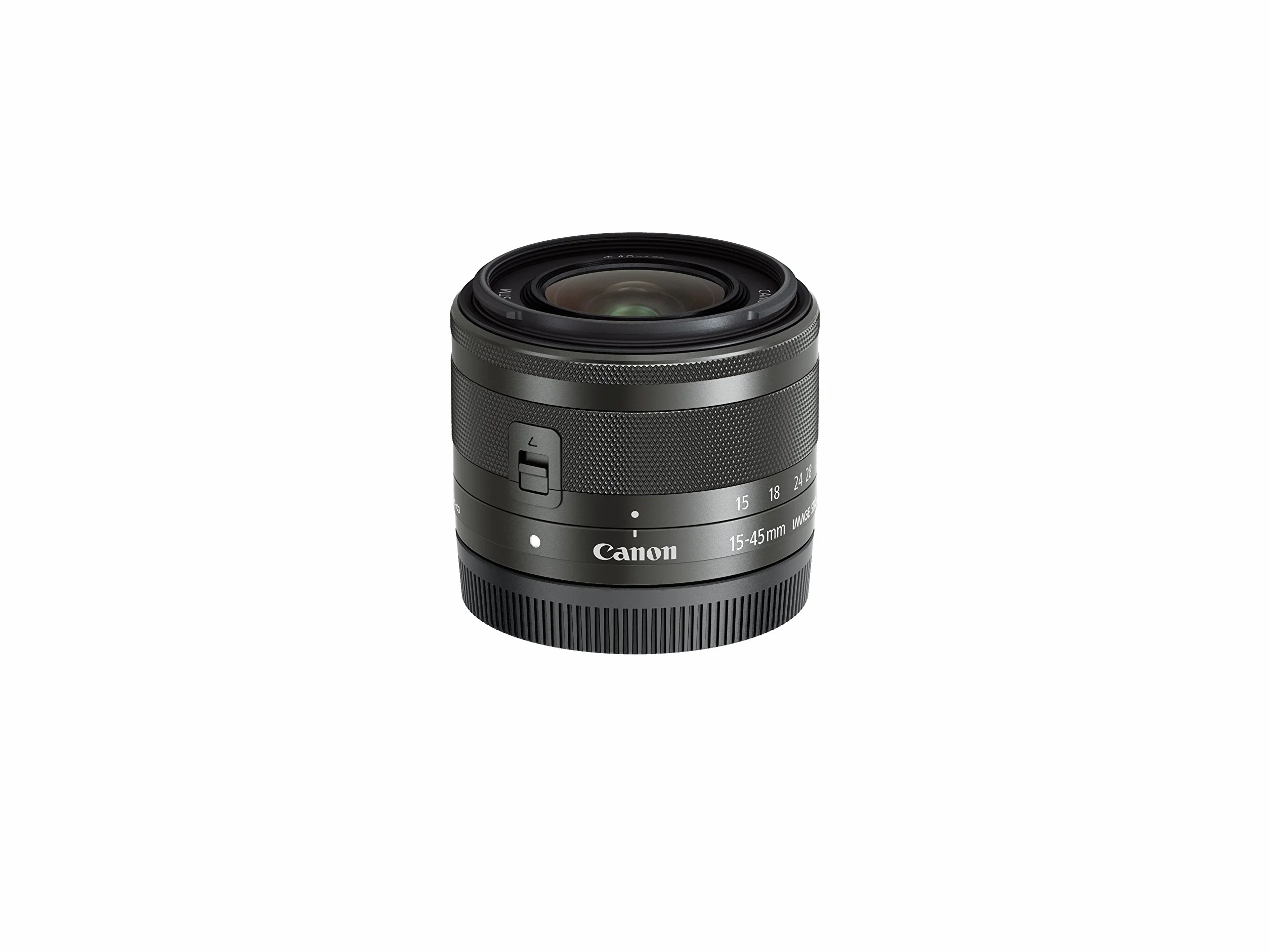 Canon EF-M 15-45 mm IS STM Objetivo Zoom Gran Angular para EOS M, f/3.5-6.3, Negro