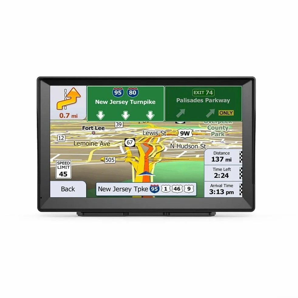 Navegación GPS 9 pulgadas para camión mapa UE Reino Unido 2024 guía de voz cámara velocidad actualización gratuita