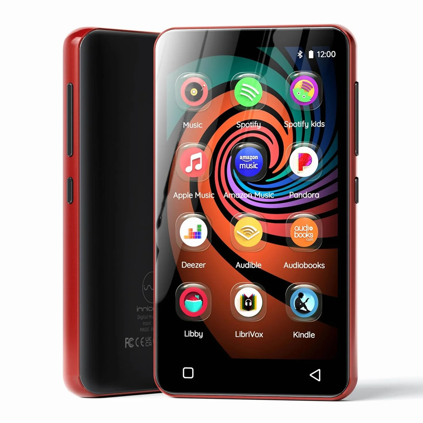 Innioasis Reproductor de MP3 de 160 GB con Bluetooth y WiFi, reproductor de música Android con Spotify, Amazon Music, Pandora, App Store, reproductor de MP3 de pantalla táctil completa de 4 pulgadas
