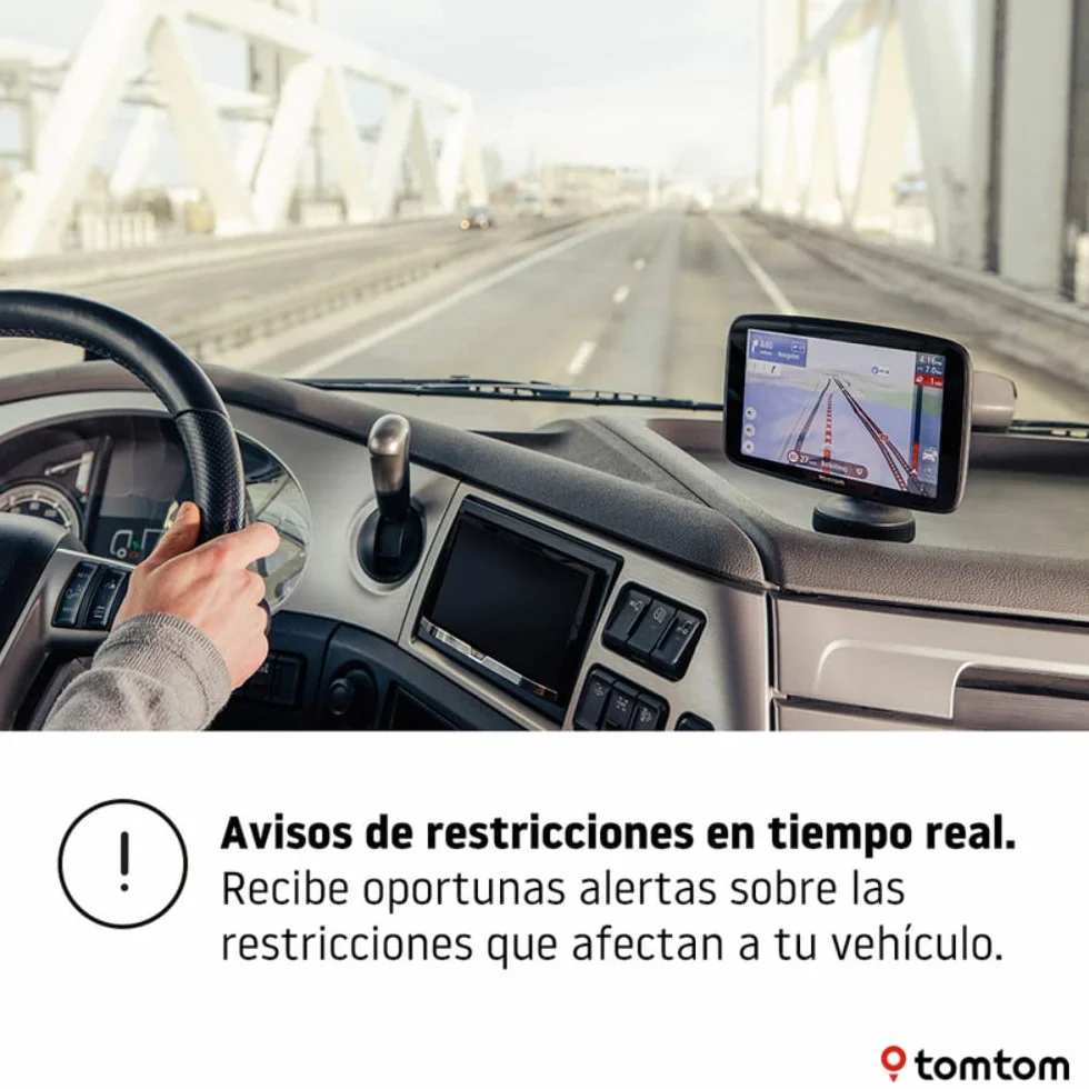 TomTom GO Expert GPS Navegador 7 Pulgadas HD Mapas Mundiales Alertas Restricción WiFi