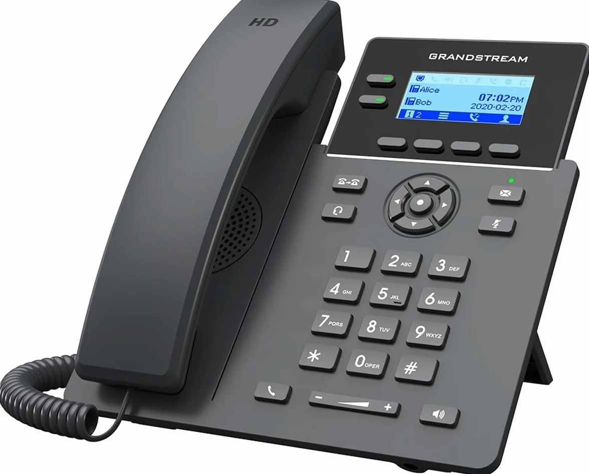 Grandstream GRP2602P IP Phone Black 2 Lines LCD Wi-Fi