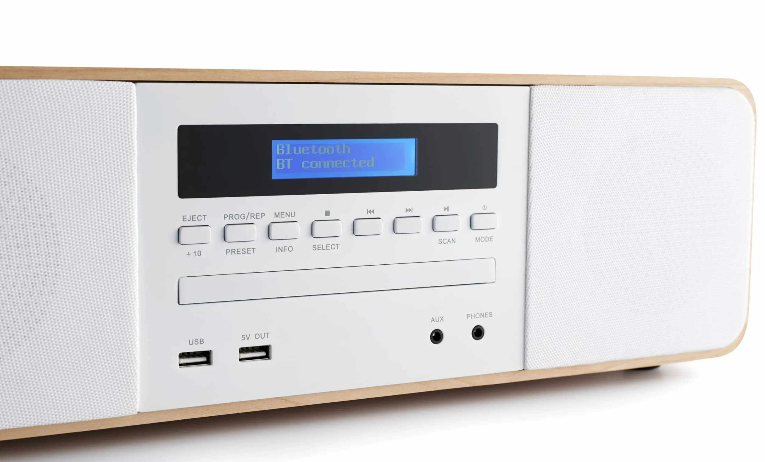 Thomson MIC201IDABBT Sistema de Audio Microcadena 60W Dab+ FM Blanco Madera