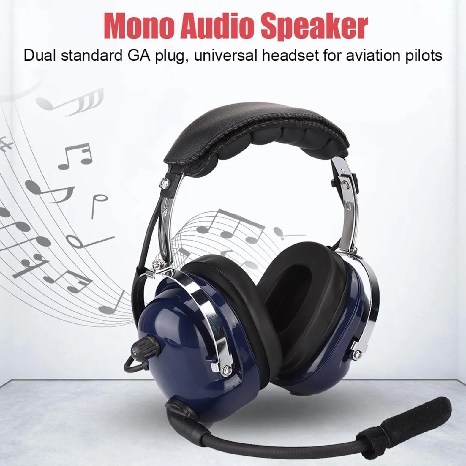 Auriculares De Aviación General 24db, Auriculares De Piloto De Doble Enchufe, Auriculares De Reducción De Ruido De 3,5 Mm para Pilotos
