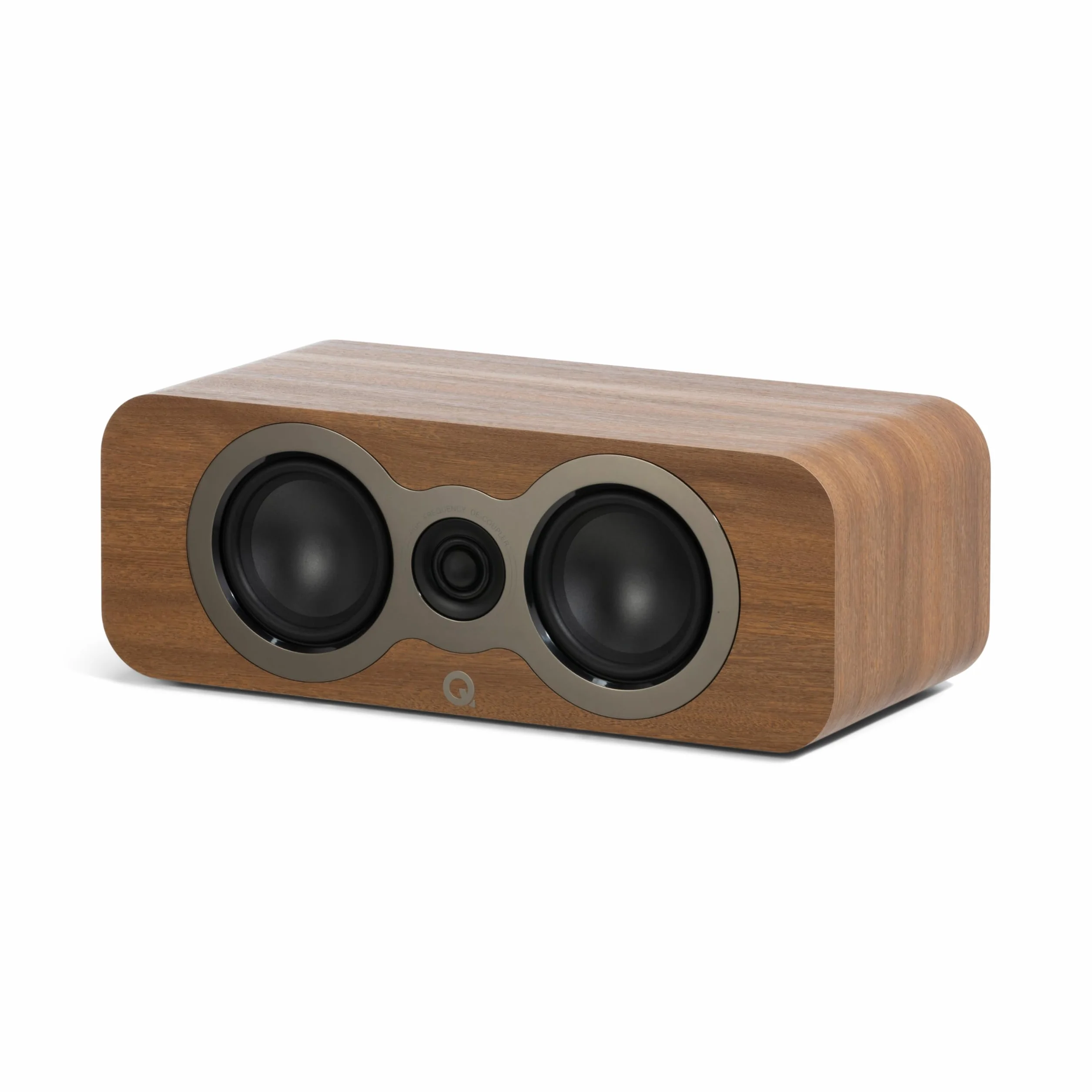 Q ACOUSTICS Altavoz central 3090c Claro Walnut- Tipo de carcasa réflex de 2 vías, controlador de graves 2 x 4