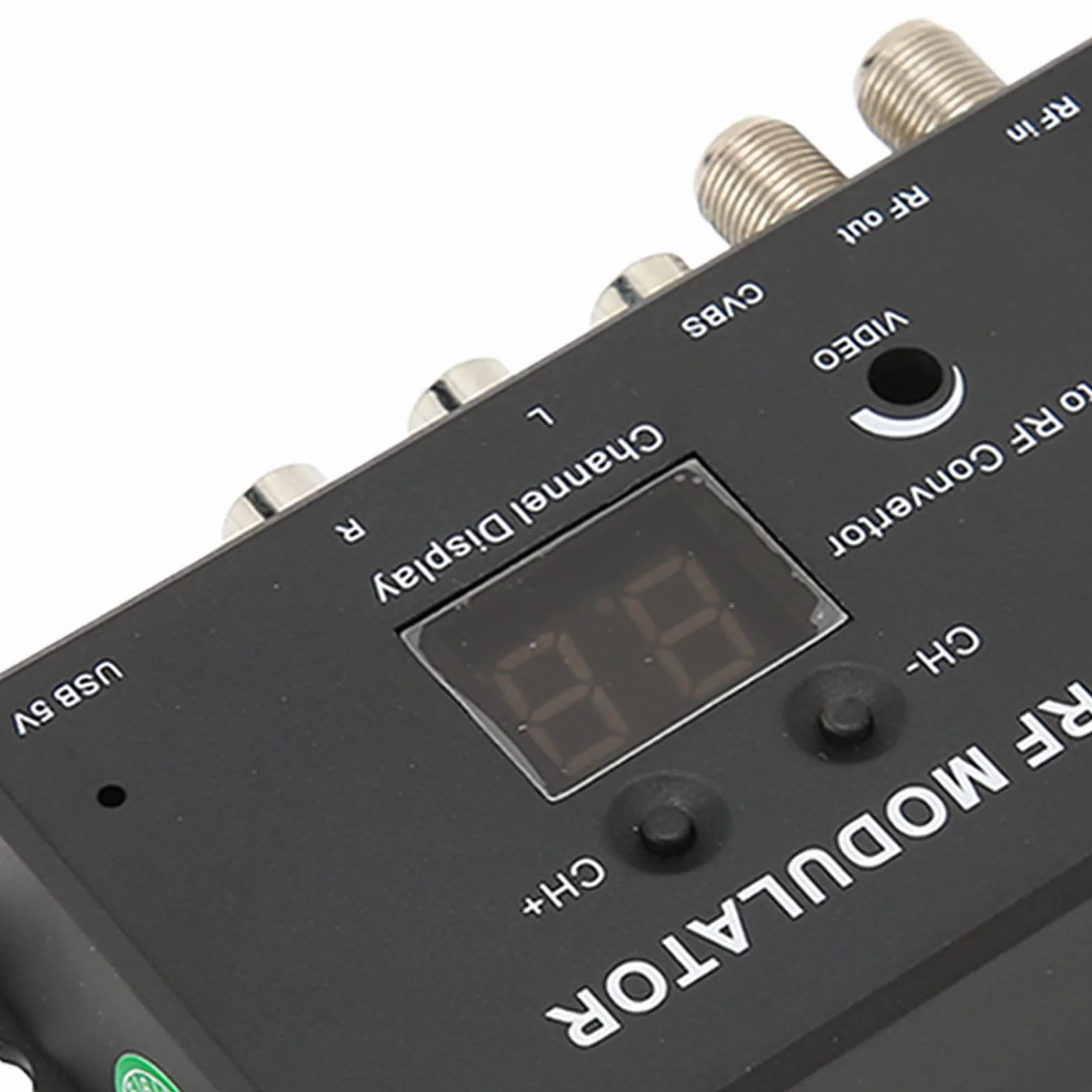 Modulador UHF, M70RV TV Link Modulator, Compatible con Descodificadores y Otras Fuentes de A/V, PAL/NTSC Opcional, Niveles de Salida Ajustables y Canales de Salida Seleccionables, AV to RF Converter