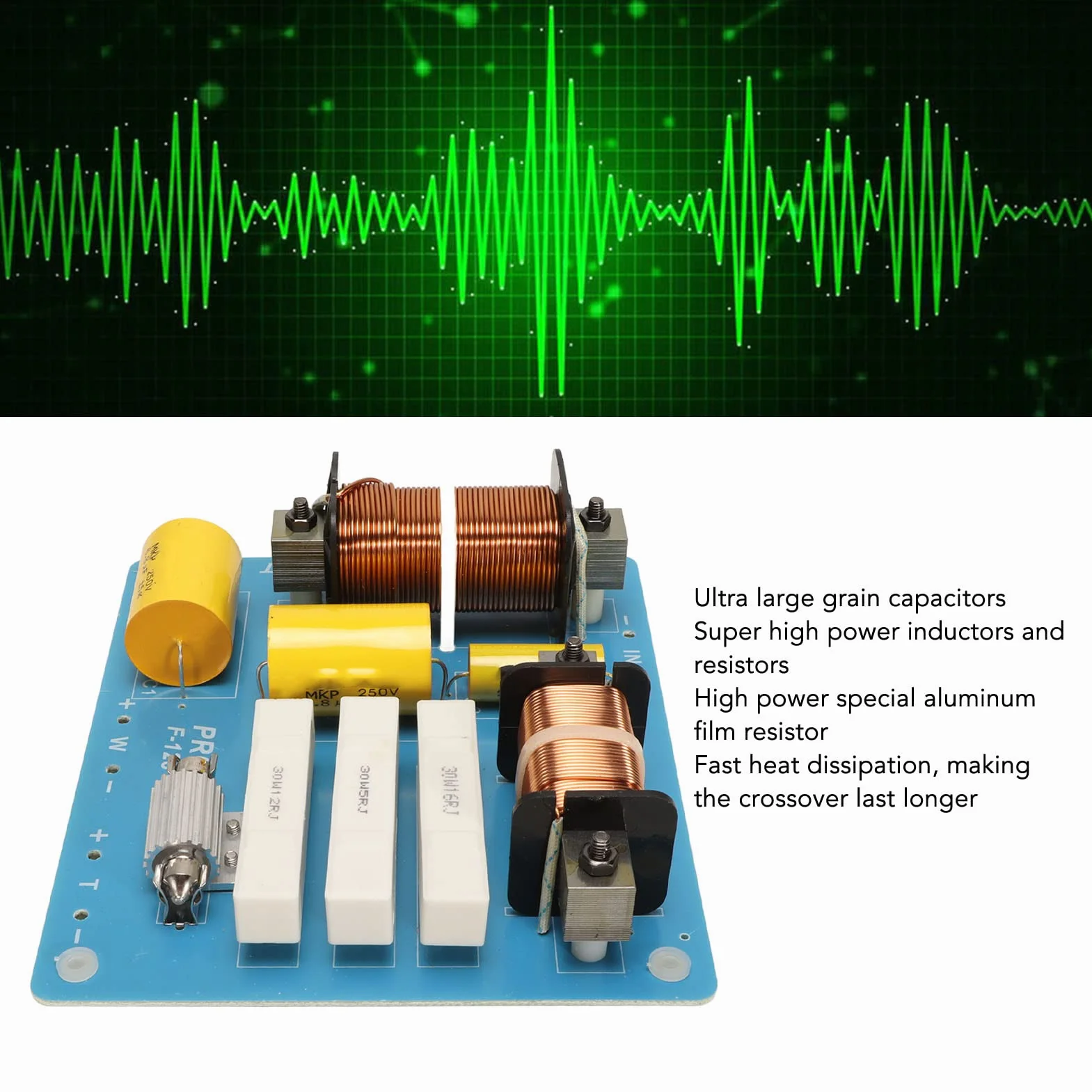 Crossover de 2 Vías 600-800W 1500-3500Hz Divisor de Frecuencia para Altavoces 10 12 15 Pulgadas