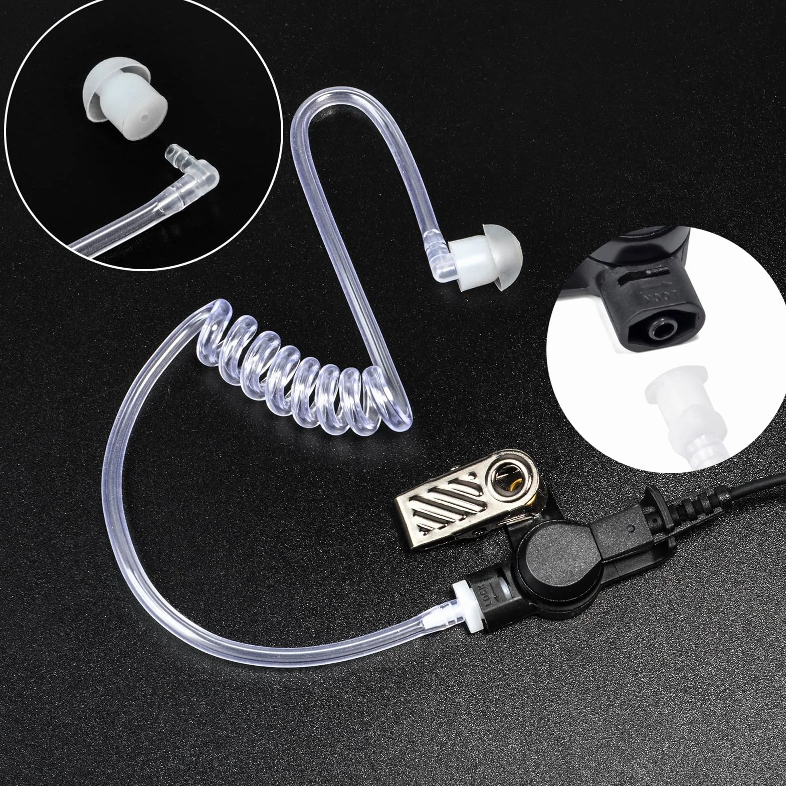 HYS TPH900 Pinganillo Profesional Micro-Auricular para Jupiter TPH-900 Walkie Talkie Airbus TPH-900 TETRAPOL (A0-TPH900)