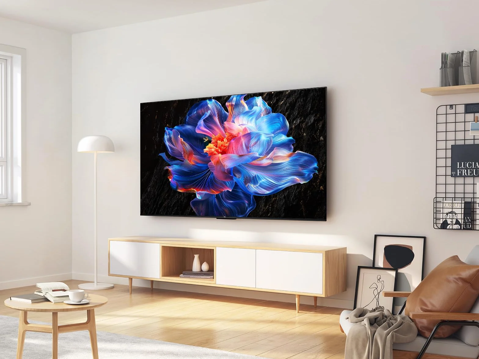 TCL 43V6C Televisor 43 Pulgadas 4K Smart TV LED, HDR, Google TV, Dolby Audio, Alexa y Google Assistant, Chromecast Built-in, Motion Clarity