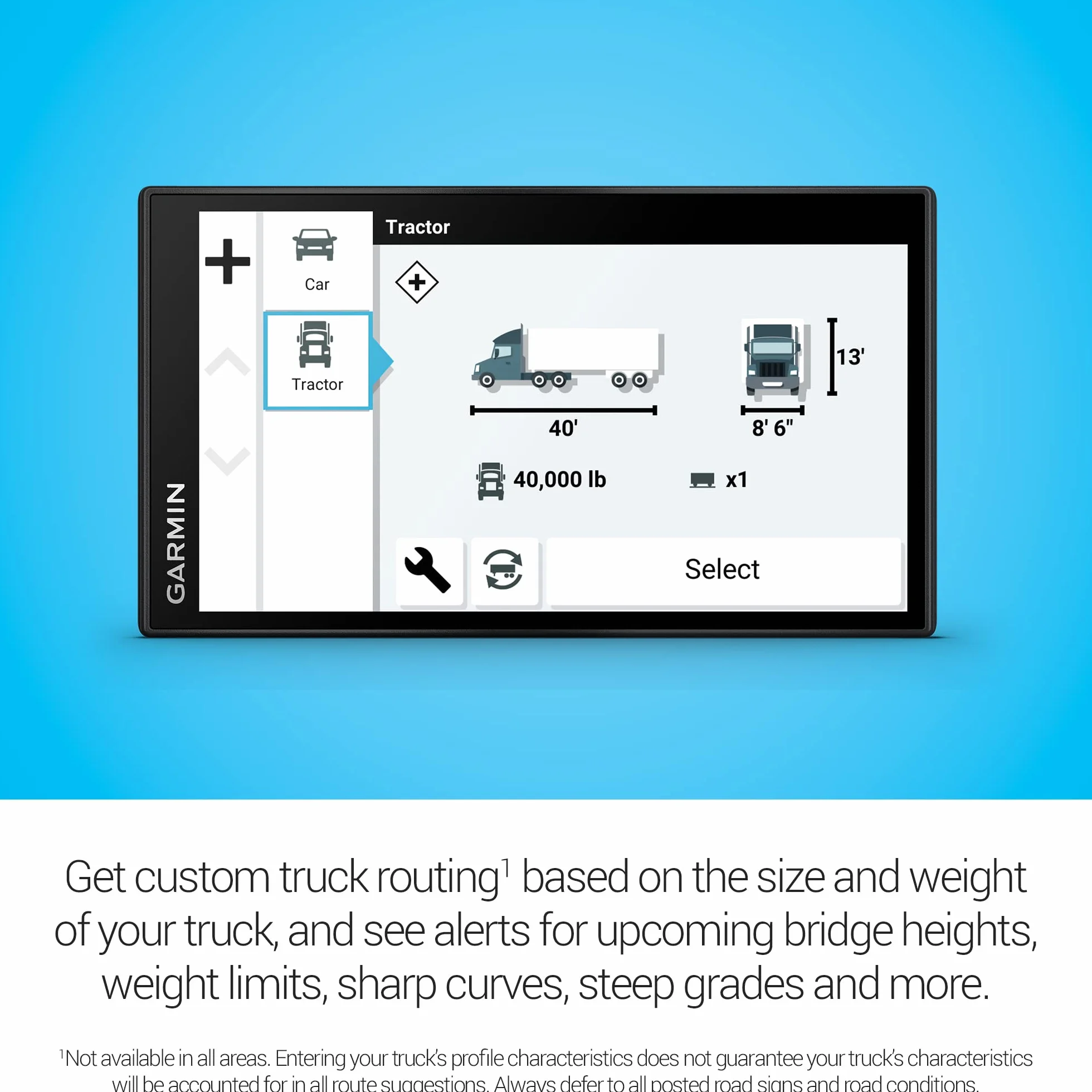 Garmin dēzl™ OTR610 Navegador GPS 6 Pulgadas para Camiones