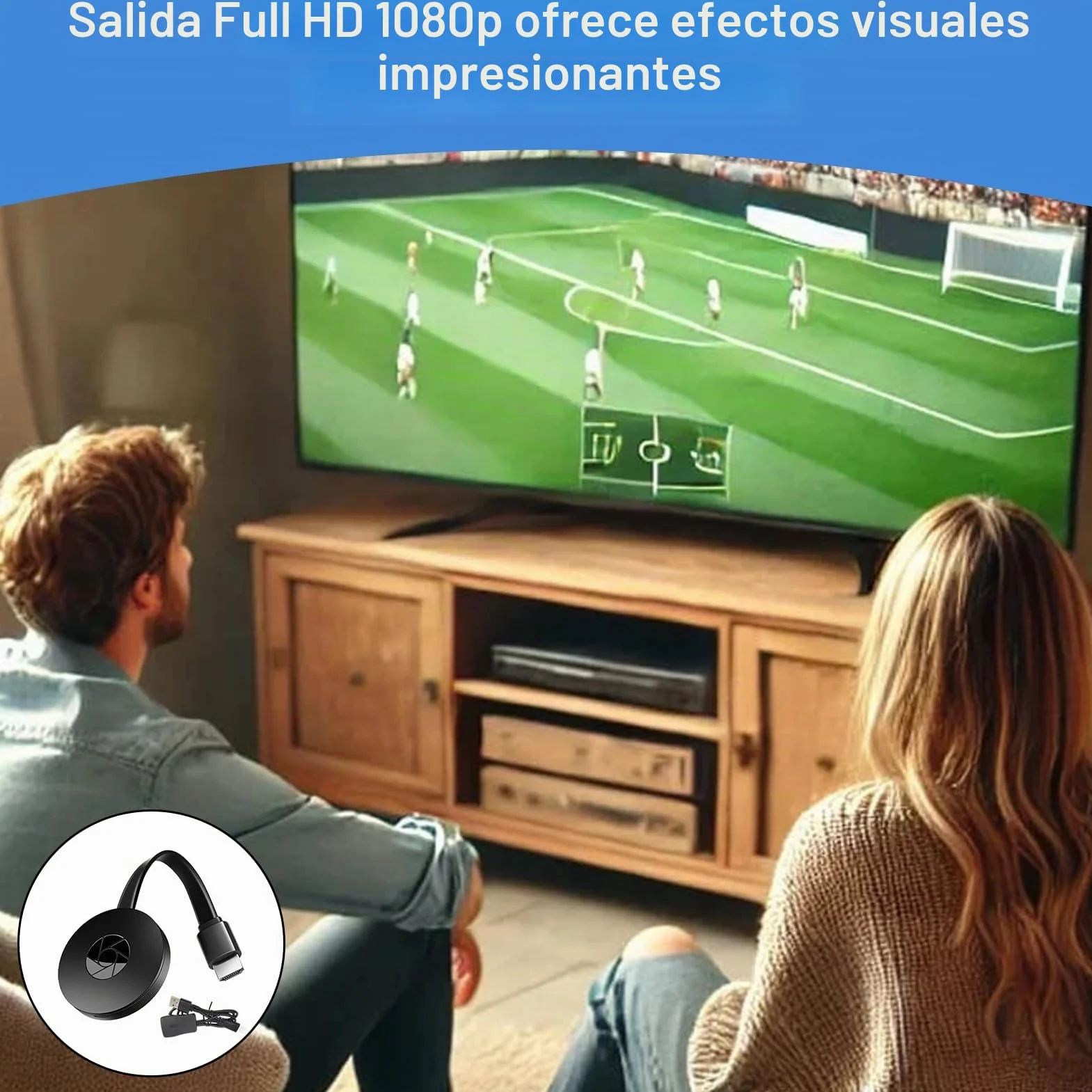 Chromecast, dispositivo Chromecast para TV, adaptador de pantalla inalámbrico WiFi, adaptador de pantalla HDMI inalámbrico 4K para TV, compatible con Android/iOS/Windows/Mac/proyector