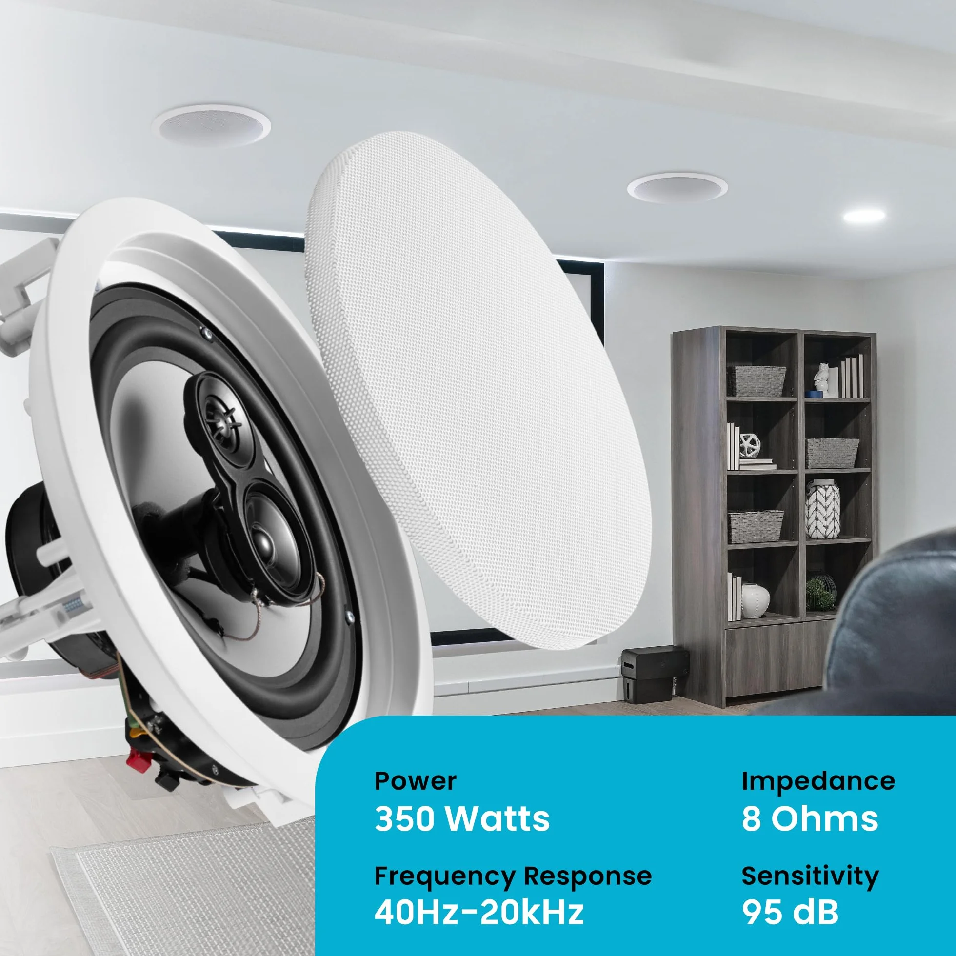 Acoustic Audio CS-IC83 - Altavoz de Techo (8 Pulgadas, 3 Pares, 2100 W)