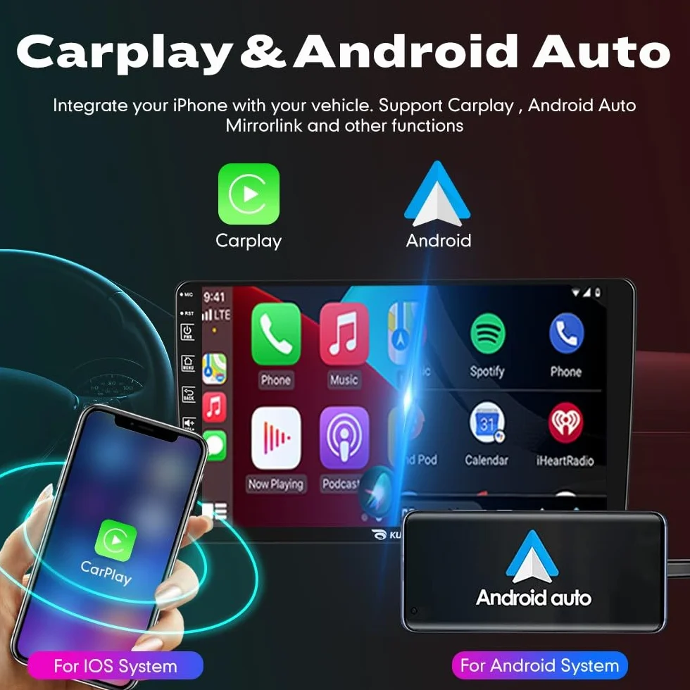 Quad Core 4G+64G Car CarPlay Android Auto 9" IPS Pantalla Navegación Estéreo Pantalla táctil Headunit Pad Tablet cámara Marcha atrás GPS Reproductor Multimedia para Hyundai Tucson 2015-2018 LHD