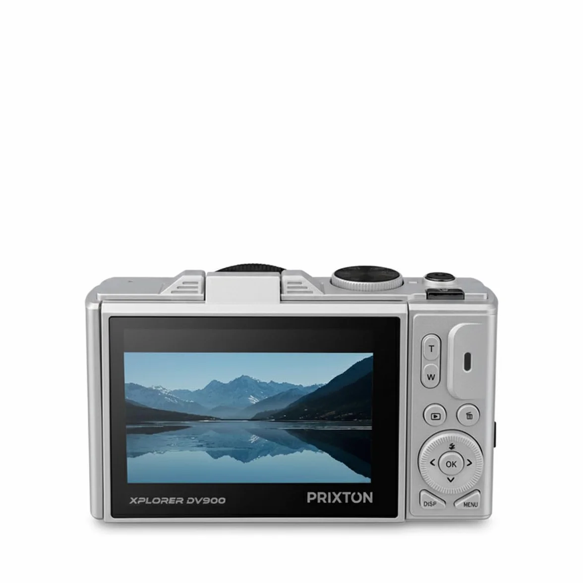 PRIXTON Cámara Digital Xplorer DV900 WiFi 4K 64MP Pantalla Giratoria LCD Batería Recargable Plata (Reacondicionado)