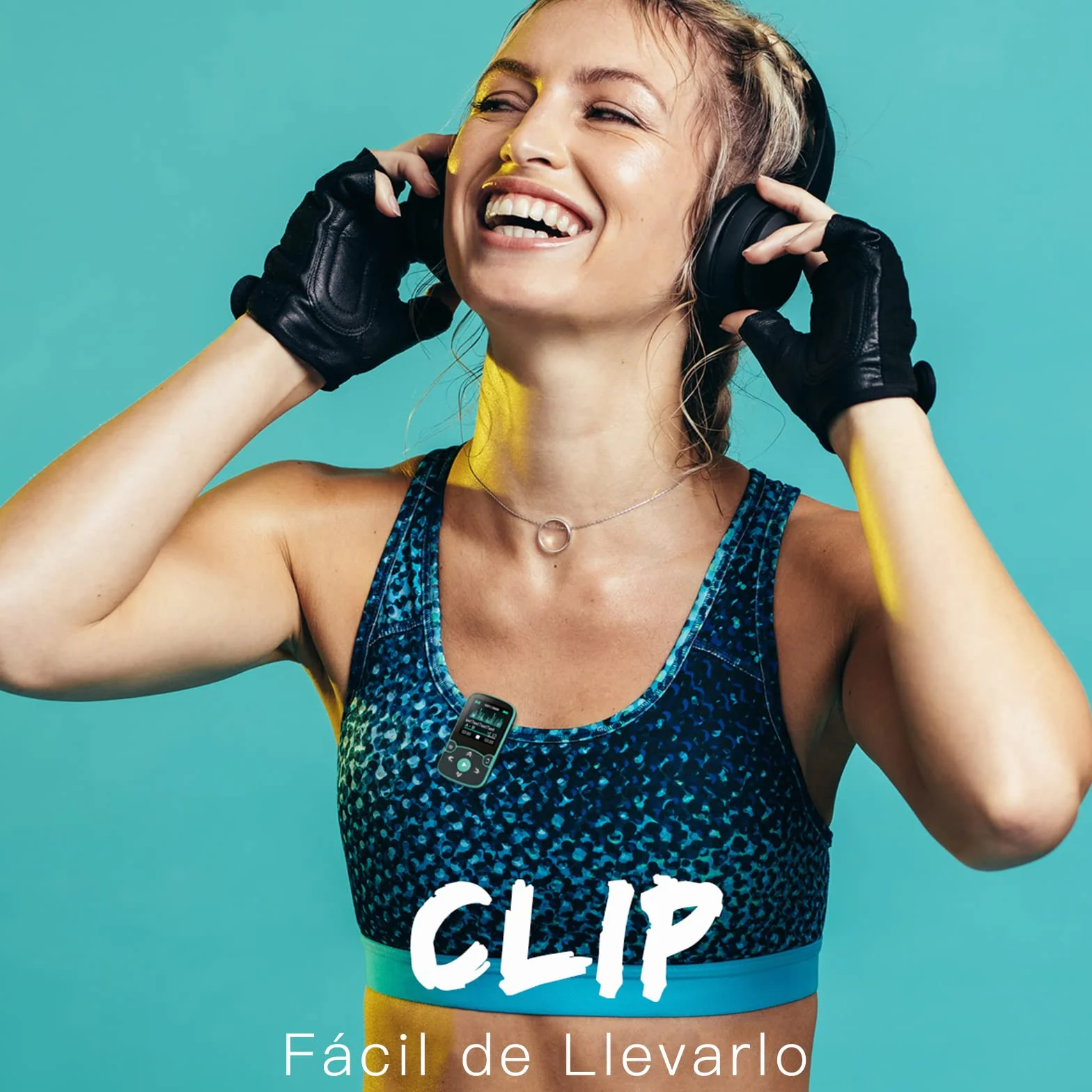 AGPTEK 32GB Clip Reproductor MP3 Deportivo Bluetooth 5.3 HiFi Sin Pérdida Radio FM Podómetro