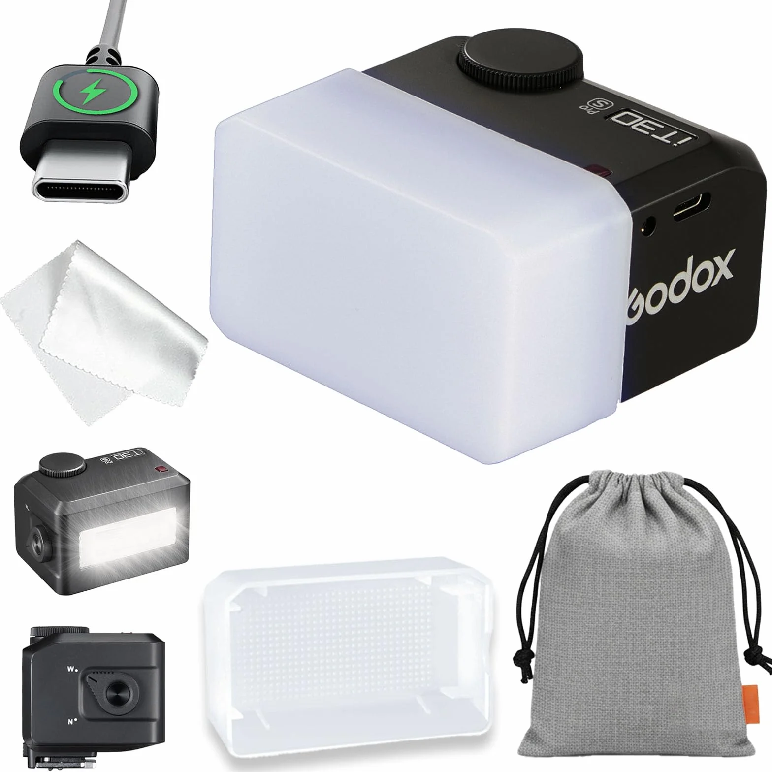 Flash Godox IT30Pro S para Sony con Difusor, IT30 Pro S TTL HSS 1/8000s Speedlite, Compatible con Cámaras Sony Alpha A9 III A7III A7IV A7RV A7C A7CII A7 A7SIII A6700 A6600 A6400 A6100 ZV-E10 II ZV1