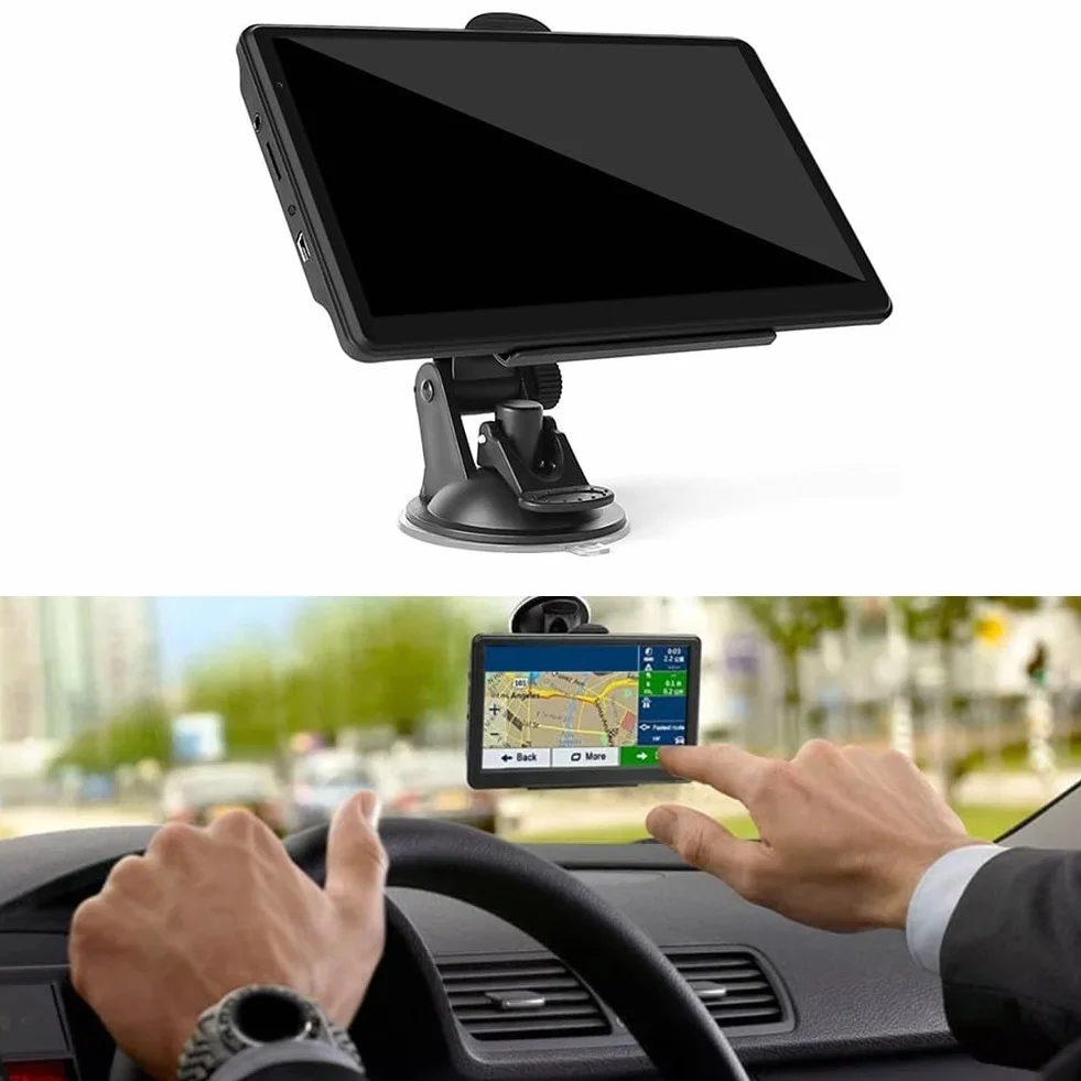 Navegador GPS 7 pulgadas para coches camiones mapas Europa Reino Unido actualizaciones de por vida