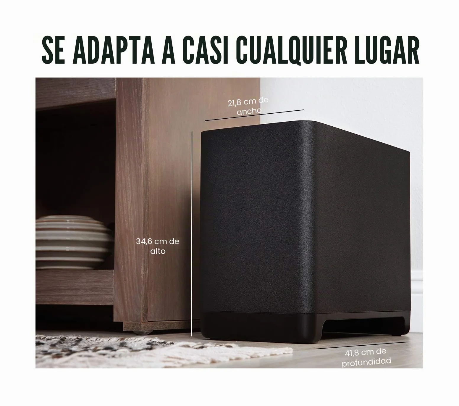 Polk Audio React Sub Subwoofer para Barra de Sonido Polk React