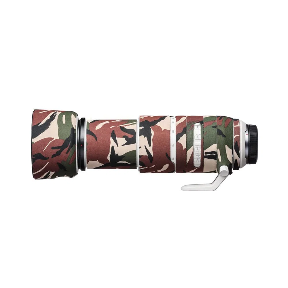 Funda de neopreno easyCover de protección para lentes de roble para Canon RF 100-500mm F4.5-7.1L IS USM (Camuflaje verde)