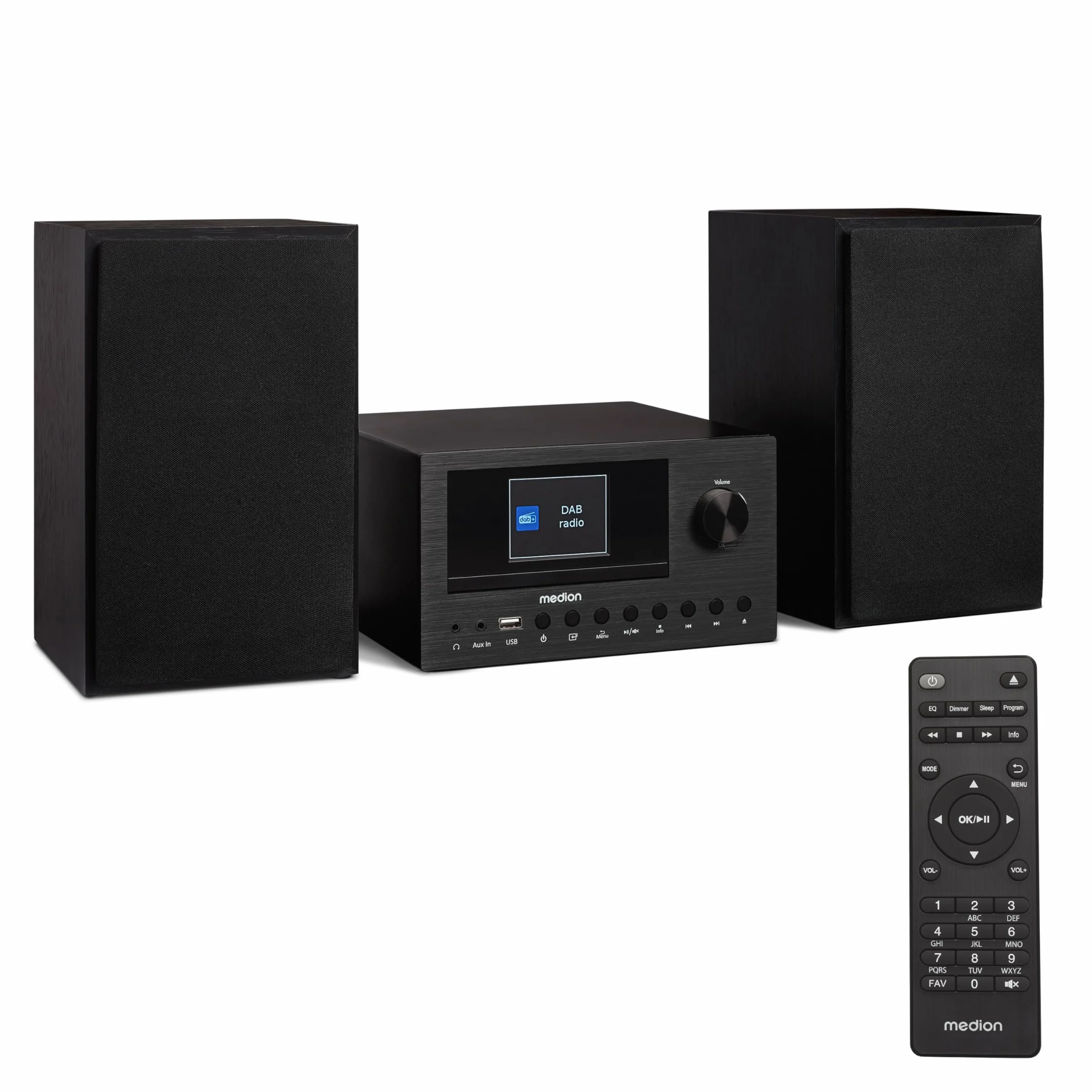 MEDION P85003 Micro Audio System Compacto con Radio por Internet, Dab+, Bluetooth, 2x150 W