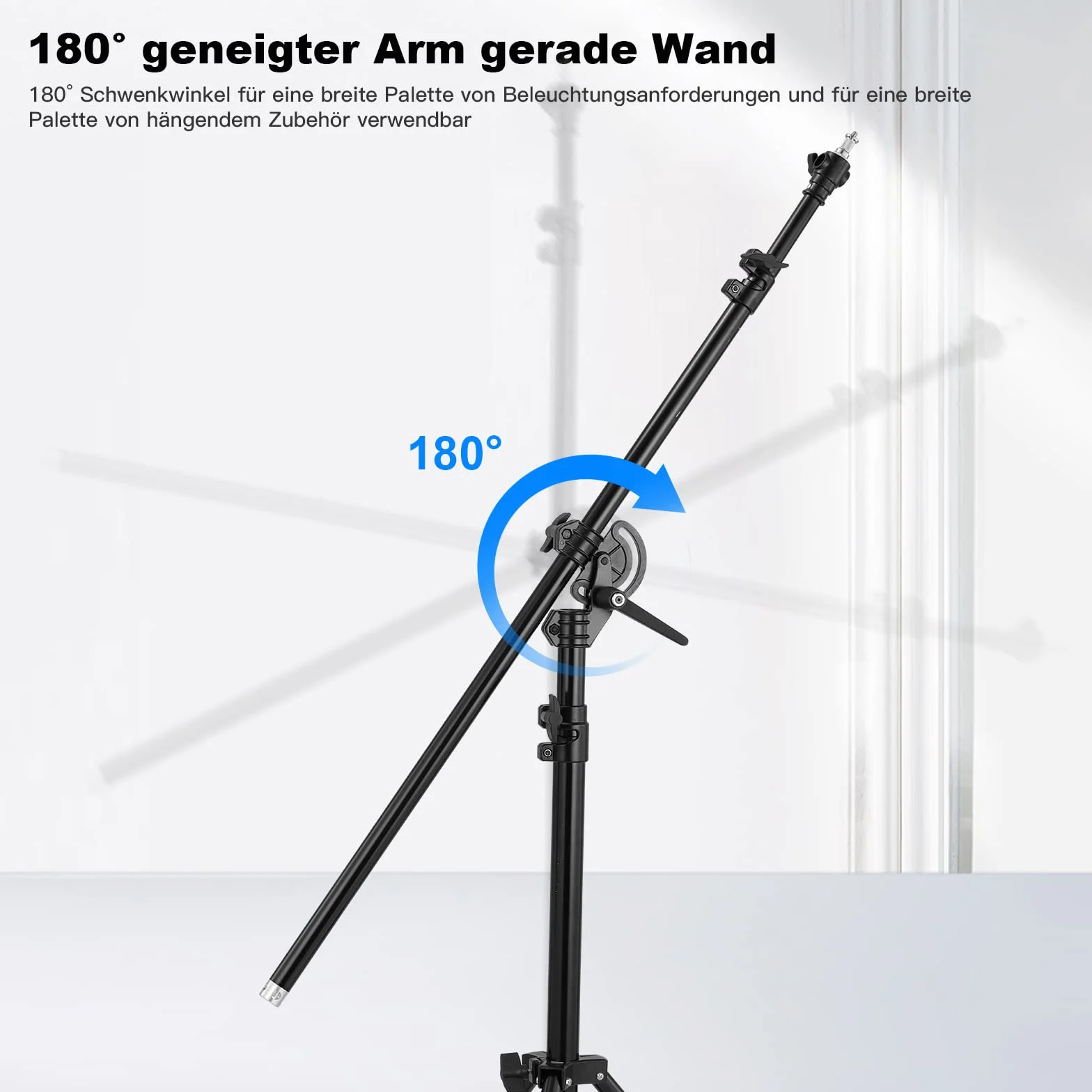 Soonpho 13.2ft/400cm Fotografía Soporte de luz,Soporte de Luz de Aluminio 6.2ft/190cm Boom Brazo y Saco de Arena,aleación de Aluminio Giratorio Soporte de luz para Softbox,reflectores,fotografía