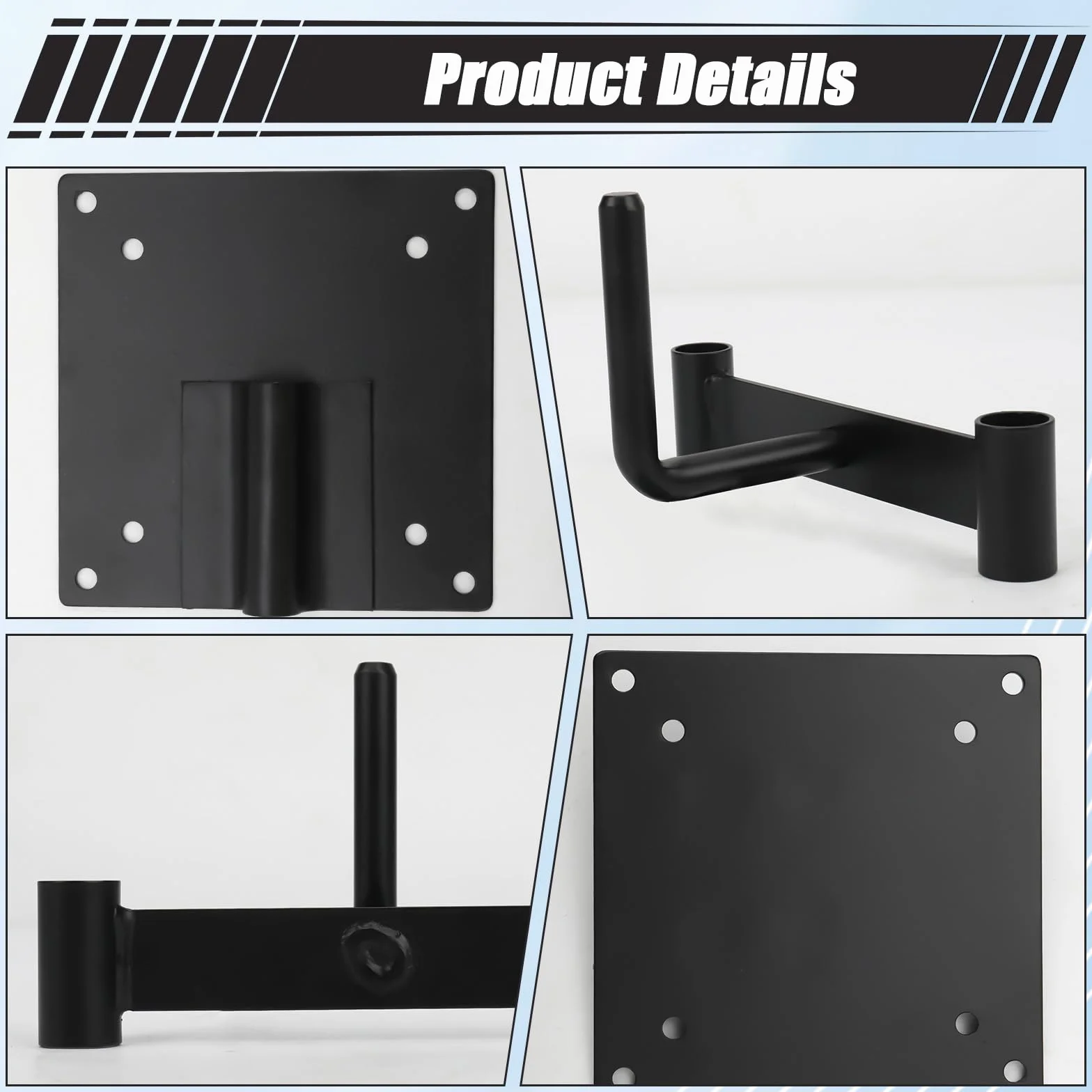 Soporte de TV para Autocaravana Compatible con VW T5 T5.1 T6 T6.1 Camper Reposacabezas Giro para VESA de 75 mm y 100 mm