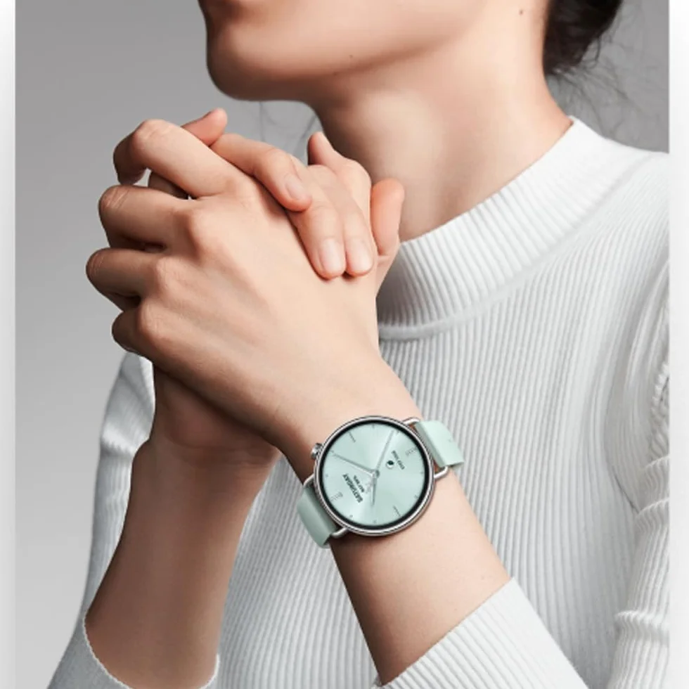 XIAOMI Watch S4 41mm, Smartwatch, Diámetro de 41 mm, Cuerpo Ultraligero de 32g, Pronóstico Menstrual, 150+ Modos Deportivos, Funciones de Seguridad, HyperOS 3, Correa de Goma fluorada (Verde)