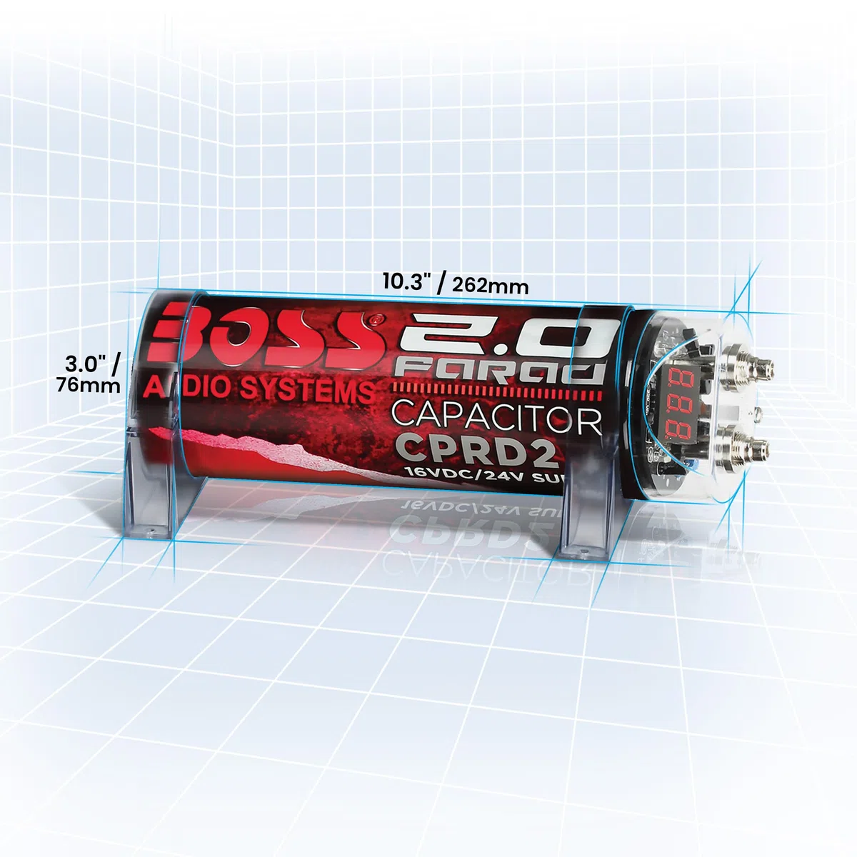 Boss Audio CPRD2 2 - Condensador Farad