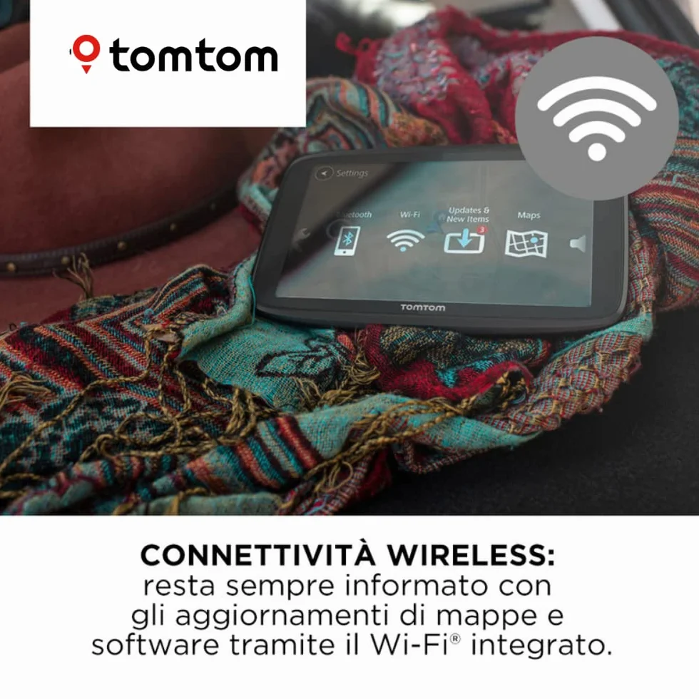 TomTom GO Essential GPS para Coche – 5 Pulgadas, Evita los Atascos Gracias a TomTom Traffic, actualizaciones de mapas y ajustes vía Wi-Fi, Soporte Click-Drive (Reacondicionado)