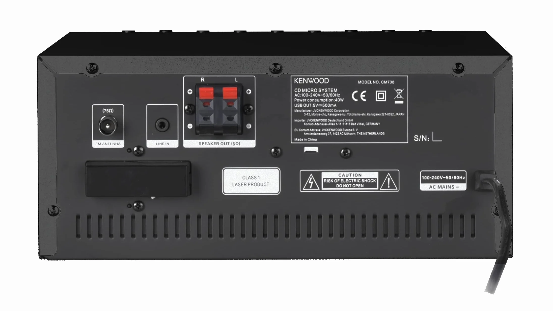 Kenwood M-9000S-B - Micro Sistema Hi-Fi con CD, Dab +, Radio por Internet, Spotify, FM, Bluetooth, USB y Gran Pantalla a Color TFT