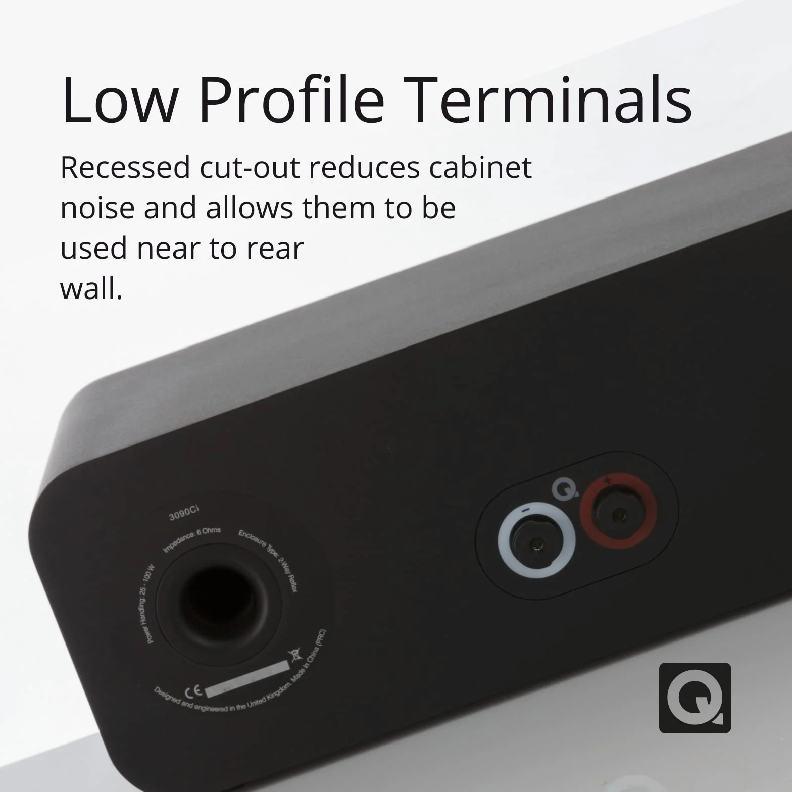 Q Acoustics 3090Ci Altavoz Central (Negro Carbono)