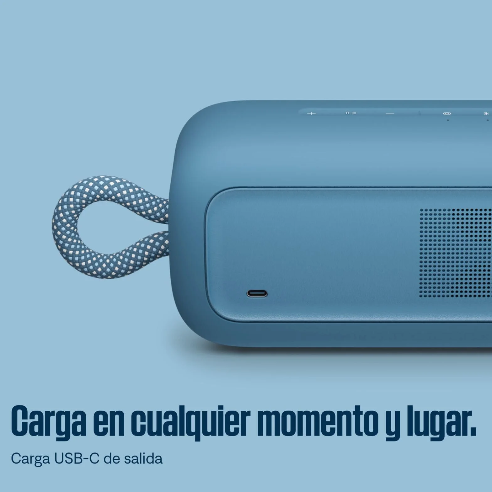Bose SoundLink Plus Altavoz Bluetooth portátil, 20 horas autonomía, Resistente al Agua y Polvo, Azul Oscuro