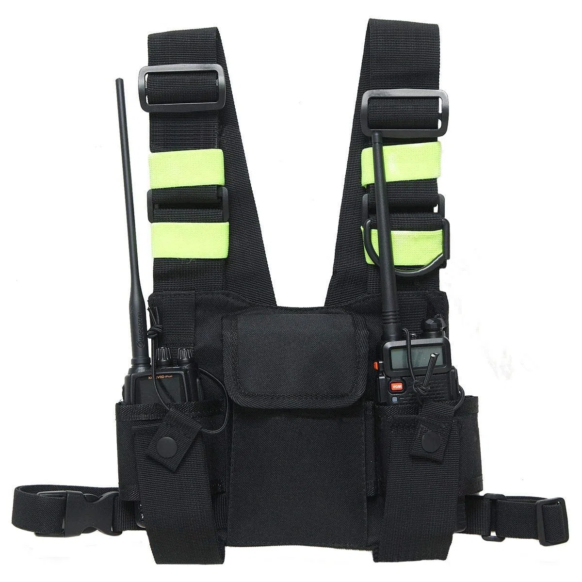Arnés de Radio Universal, Bolsillo Inalámbrico Ajustable para Mochila con Paquete de Walkie Talkie