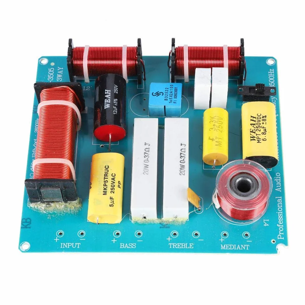 Divisor de frecuencia de 3 vías 300W para altavoz KTV DIY