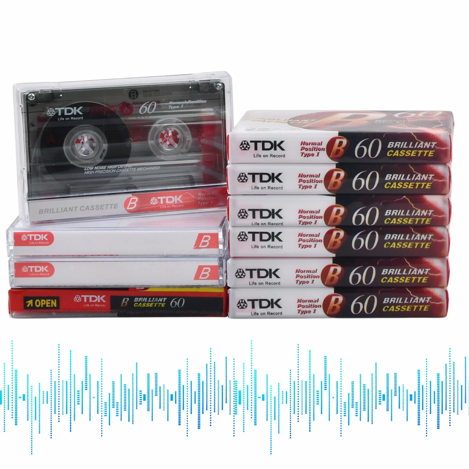 Casete De Audio Profesional De 60 Minutos 10PCS Cintas En Blanco Para Grabaciones