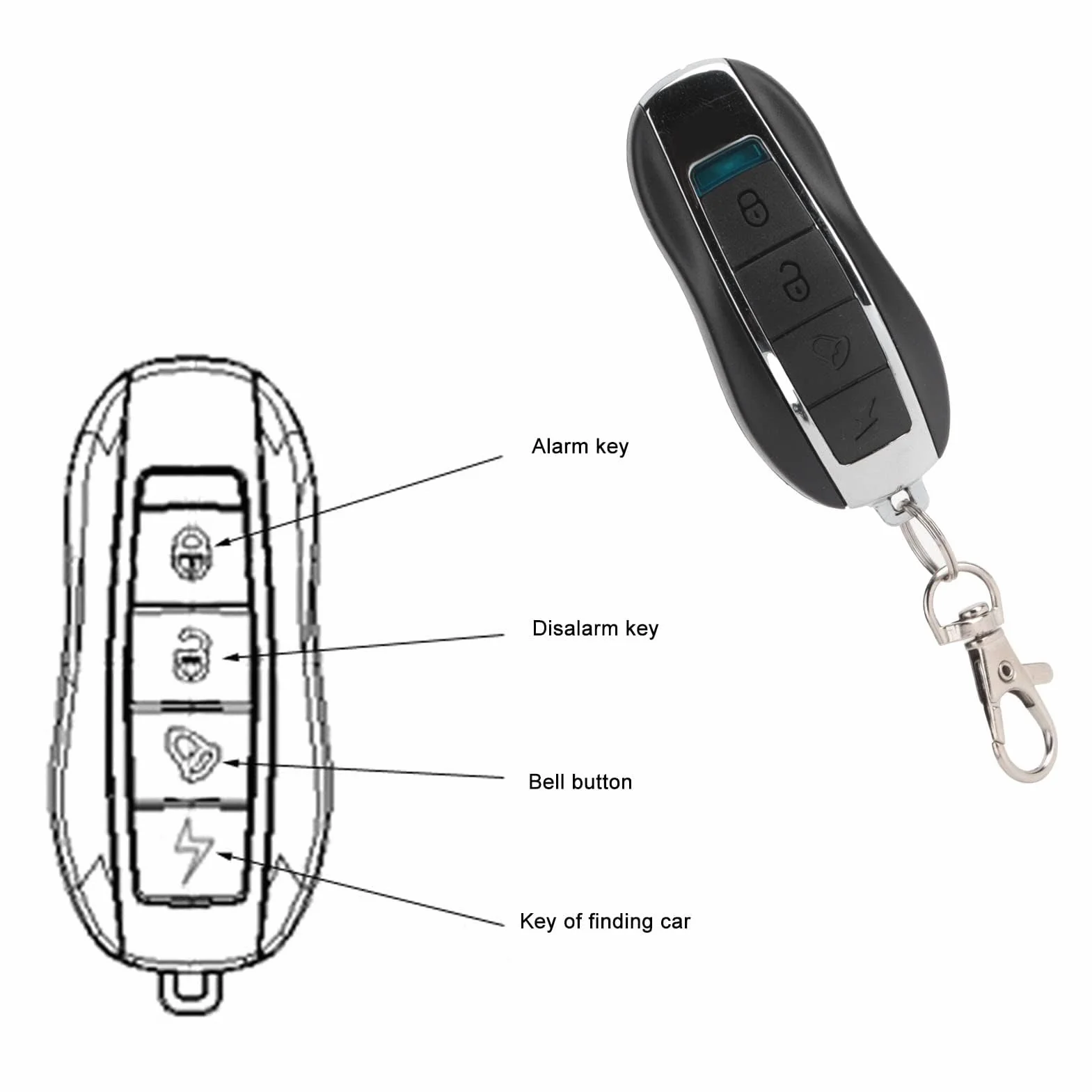 Alarma de Bicicleta de 150 DB con Control Remoto, Sensor de Movimiento de Vibración Inalámbrico, Alarma de Motocicleta Impermeable para Bicicleta, Bicicleta Eléctrica, Motocicleta