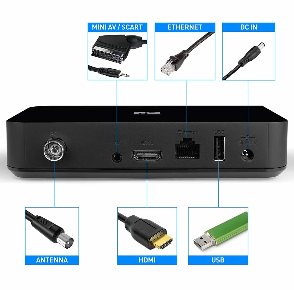 TELE System Sistema TELE UP T2 4K Decodificador Digital Terrestre Android TV 4K Ultra HD Certificado por Google
