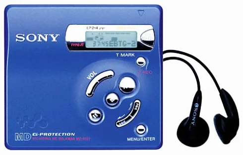 Sony MZ-R501/L MiniDisc-grabador portátil azul