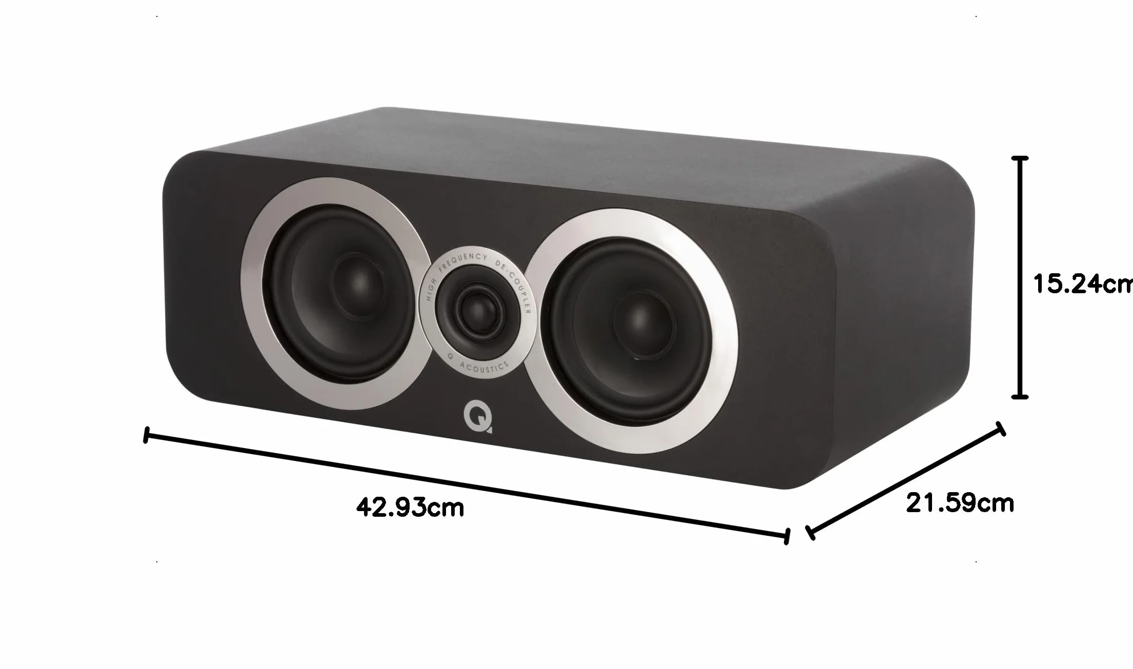 Q Acoustics 3090Ci Altavoz Central (Negro Carbono)