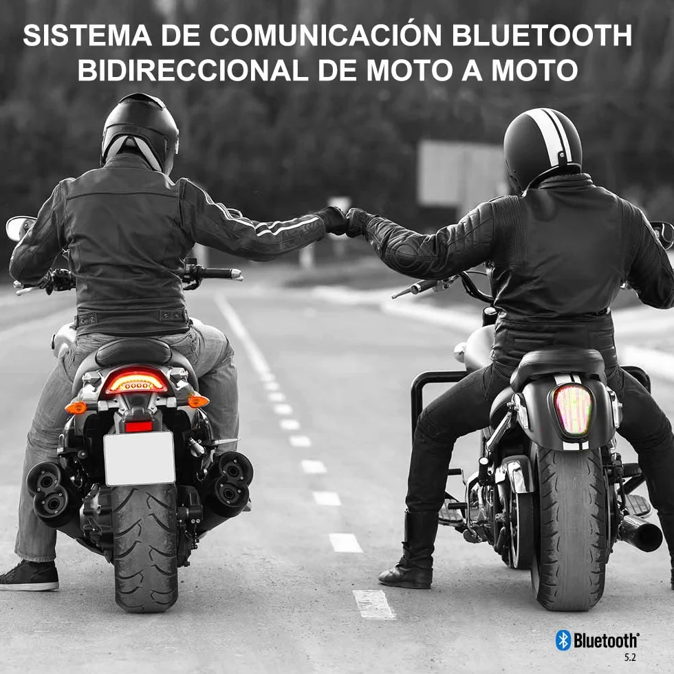 Cardo FREECOM 2X Bluetooth Intercomunicador 2 Vías para Motocicleta Negro