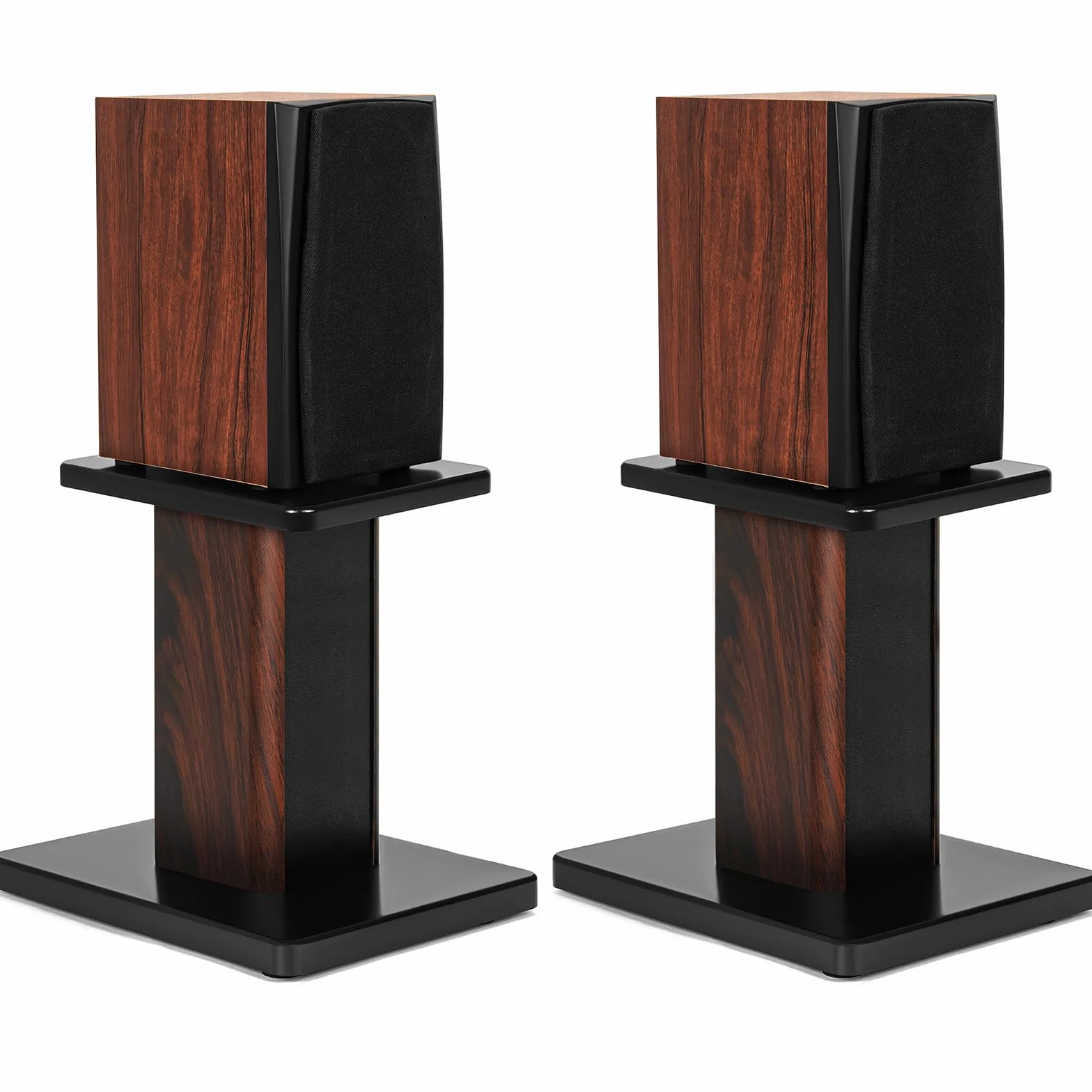 OUUTMEE Soportes para altavoces de 30 cm (12 pulgadas) de madera - Soportes para altavoces HiFi de alta resistencia para escritorio de cine en casa y monitores de estudio - Soporte universal para