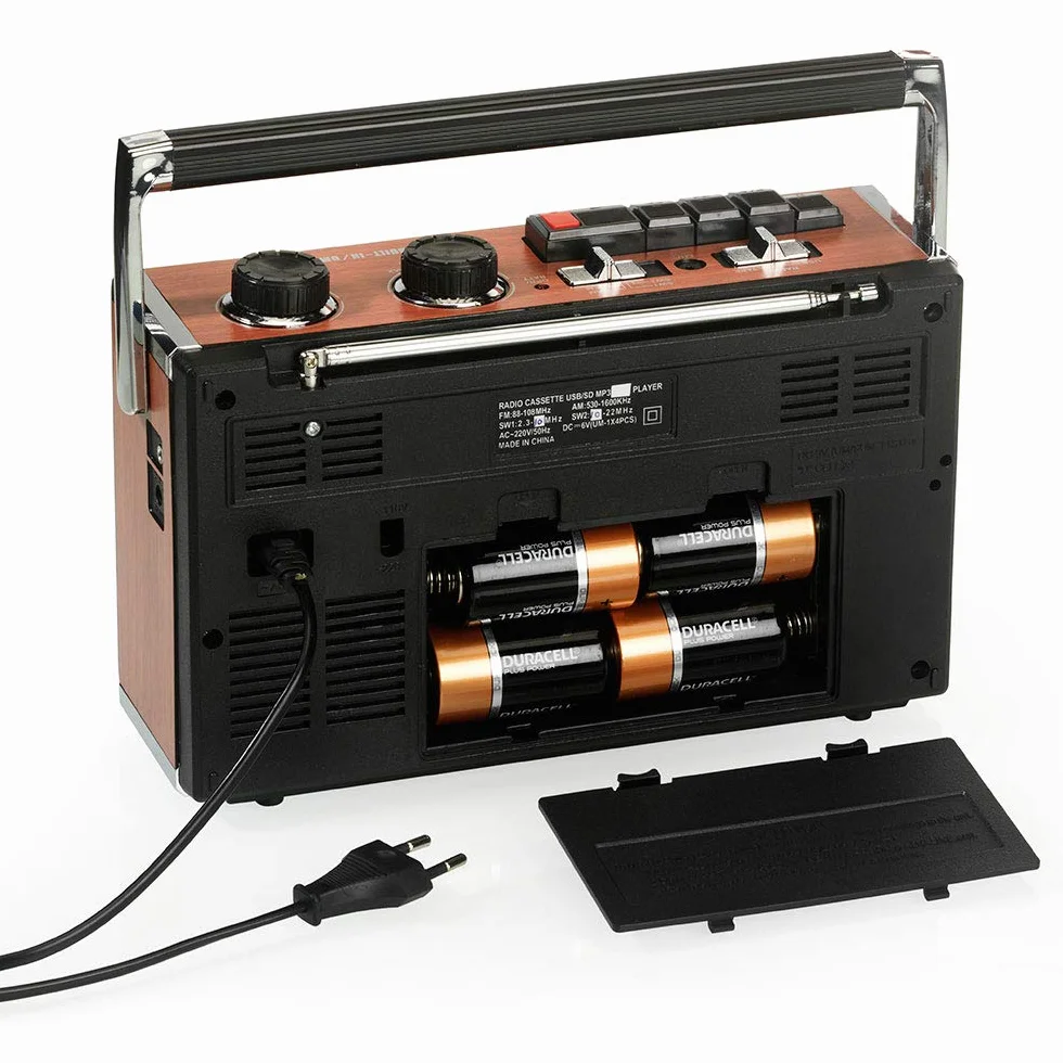 Ricatech PR85 Reproductor y grabadora de casetes Radio AM/FM/SW USB SD