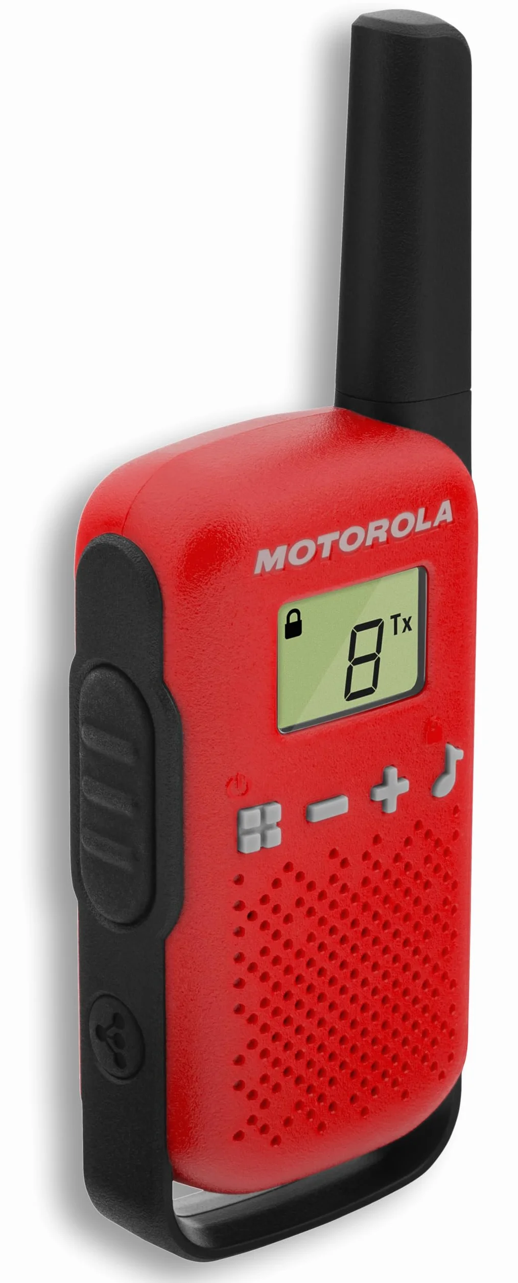 Motorola Solutions - T42 RED Walkie Talkie Talkabout PMR446, 16 Canales, Alcance 4 km, Rojo, 2 Unidades, Función de Llamada en Grupo