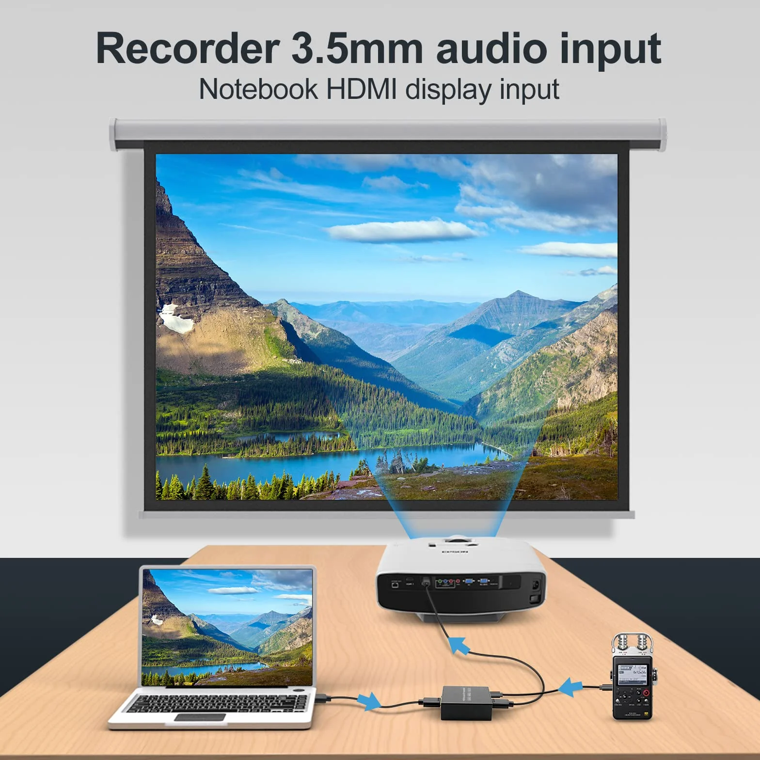 Soporte de Entrada de Analógico Digital HDMI Audio Embedder 4K60Hz 18Gbps HDR CEC HDCP2.2