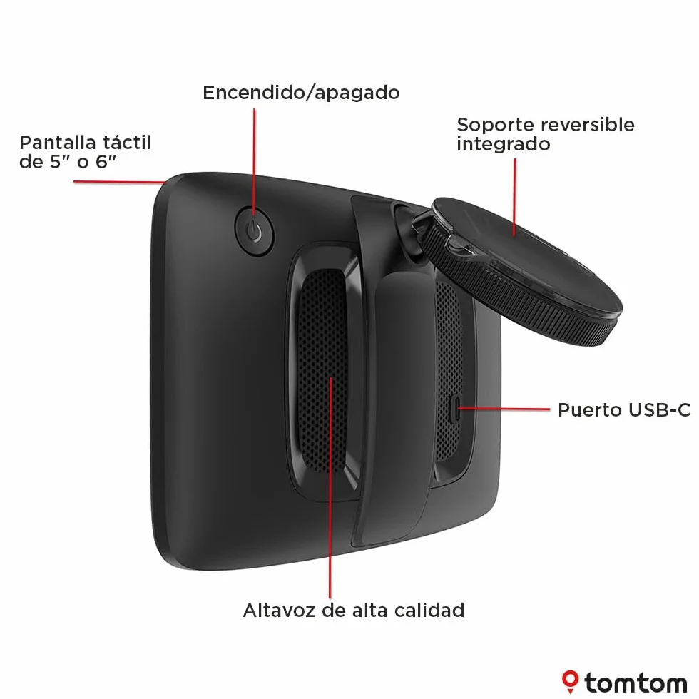 TomTom GO Professional 2.ª generación navegador para camión 6" pantalla táctil capacitiva mapas Europa tráfico tiempo real