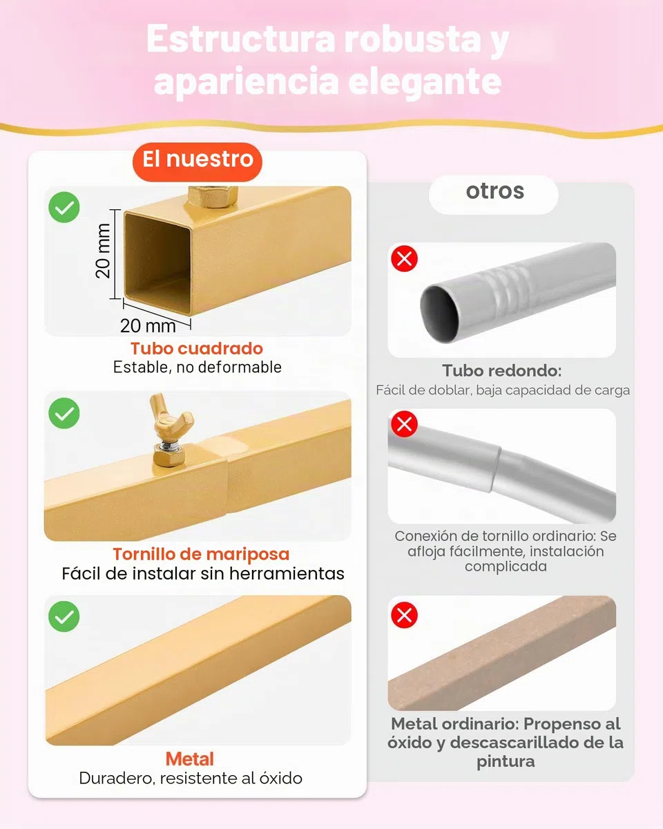 VEVOR Soporte de Arco Dorado, Juego de 3 uds de 2,2 x 1,2 m/2 x 1 m/1,8 x 0,8 m, Estructura Estable, para Fondo de Bodas, Cumpleaños, Graduaciones, Fiestas y Decoración de Ceremonias, Semicircular