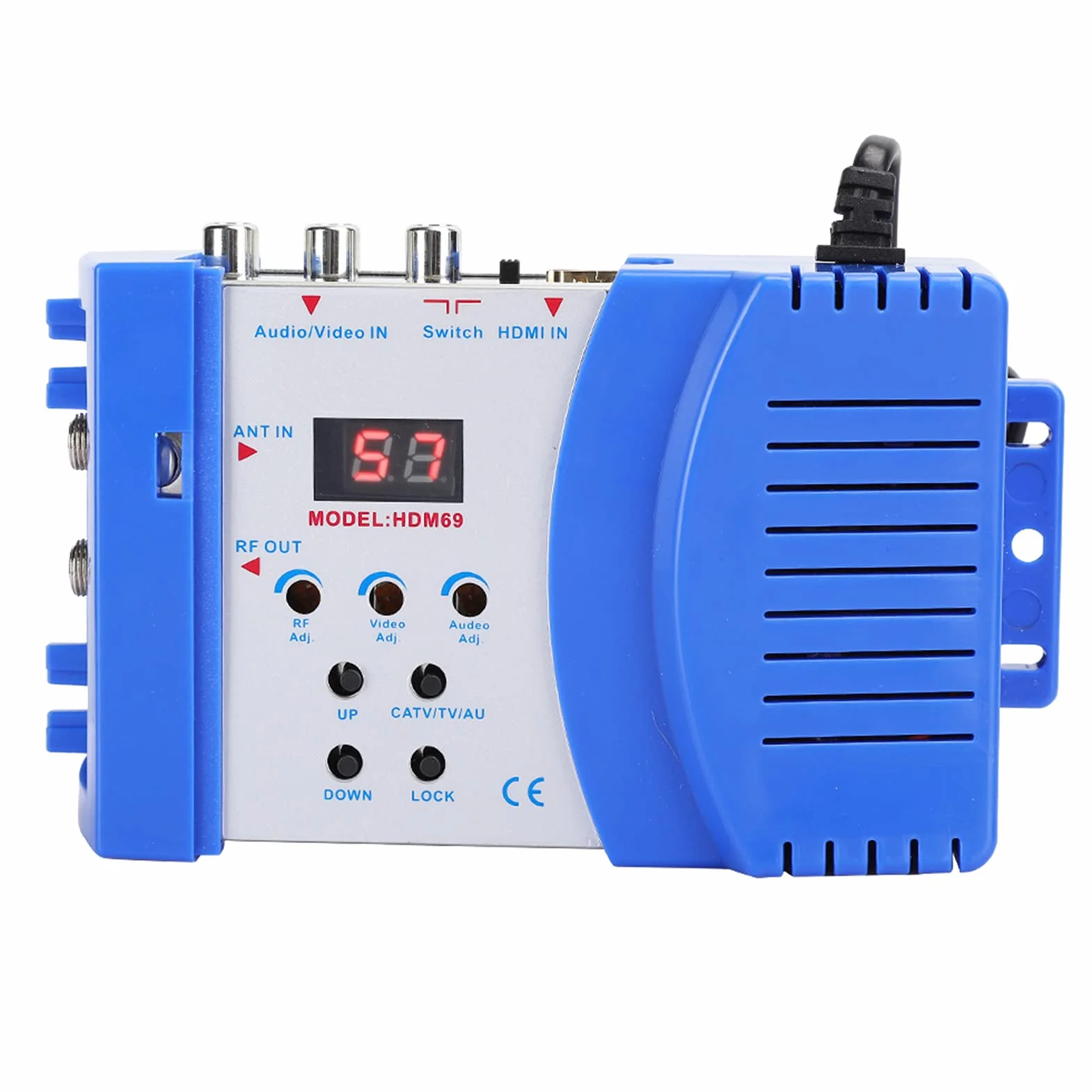 HDMI Modulator, Digital RF HD Multimedia Interface AV to RF Converter, VHF UHF PAL Standard Modulator for Home TV Coaxial