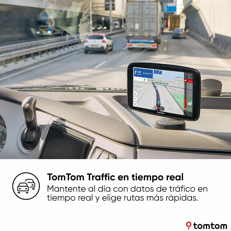 TomTom GO Expert Plus Premium Pack GPS para camión 7" HD, TomTom Traffic, mapas mundiales